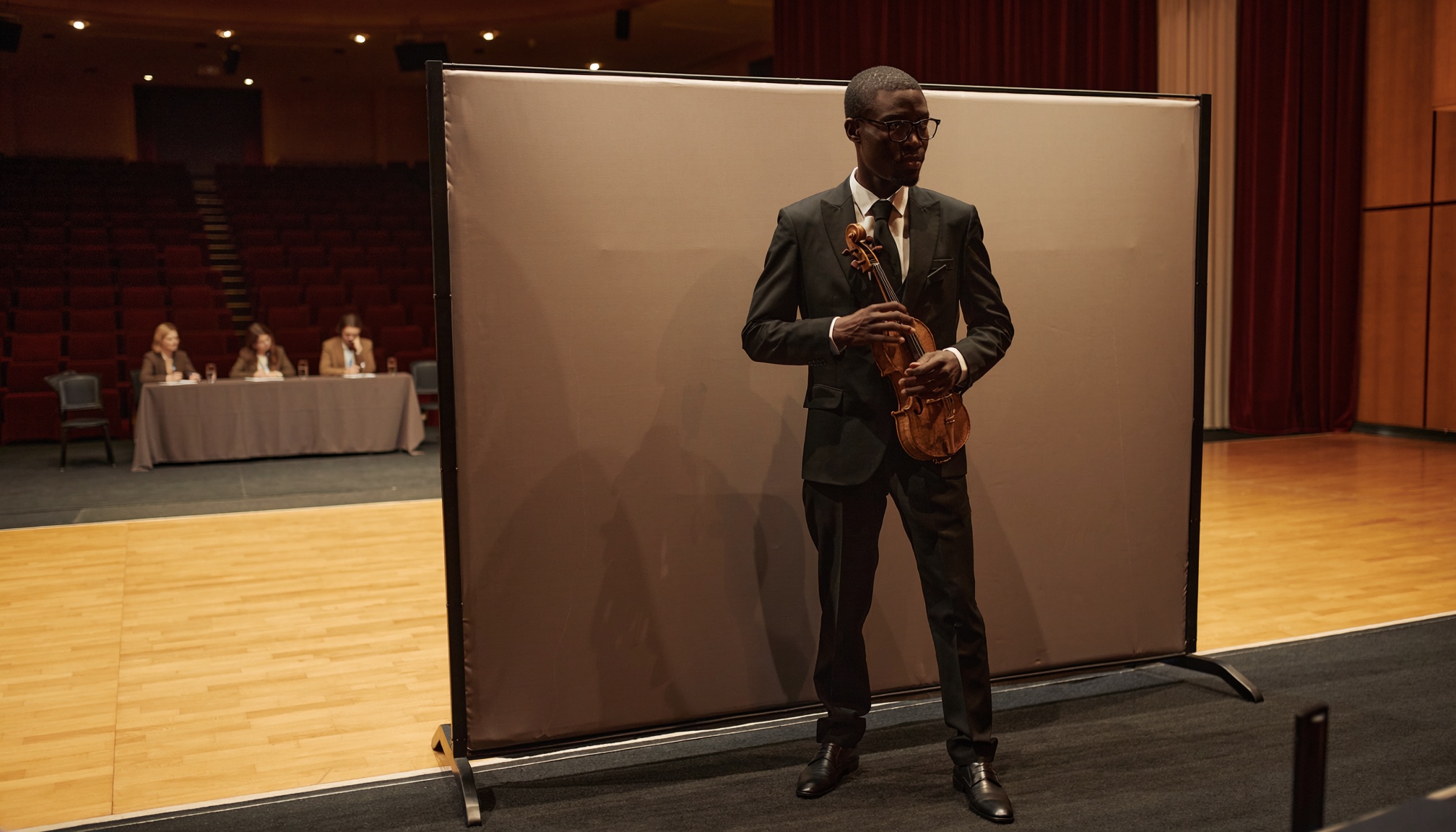 Editorial photograph of notebook audition screen.